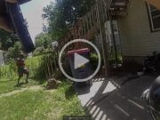GRPD publica videos del tiroteo fatal donde murió un hombre que apuñaló a un perro policía y lanzó un cóctel Molotov
