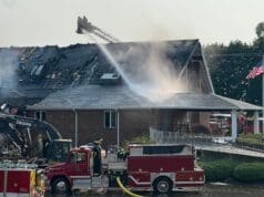 Iglesia de Byron Center arde en llamas