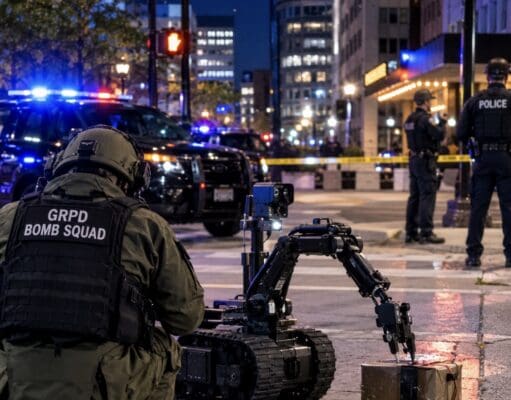 Paquete sospechoso moviliza al escuadrón antibombas en el centro de Grand Rapids; descartan explosivos